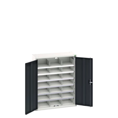 16926402 - VERSO Armoire à cases - 21 cases - LxPxH 800x350x1000mm - Gris Anthracite RAL 7016