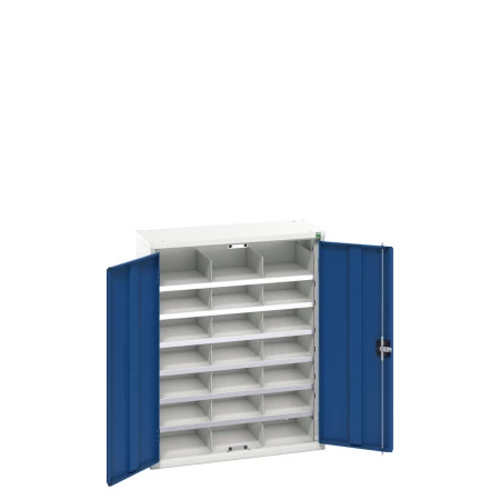 16926402 - VERSO Armoire à cases - 21 cases - LxPxH 800x350x1000mm - Bleu Gentiane RAL 5010 16926402 - VERSO Armoire à cases - 21 cases - LxPxH 800x350x1000mm - Bleu Gentiane RAL 5010