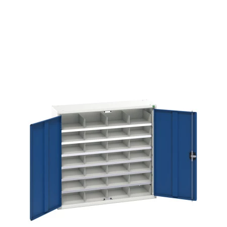 16926502 - VERSO Armoire à cases - 28 cases - LxPxH 1050x350x1000mm - Bleu Gentiane RAL 5010 16926502 - VERSO Armoire à cases - 28 cases - LxPxH 1050x350x1000mm - Bleu Gentiane RAL 5010