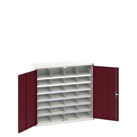 16926502 - VERSO Armoire à cases - 28 cases - LxPxH 1050x350x1000mm - Rouge Pourpre RAL 3004 16926502 - VERSO Armoire à cases - 28 cases - LxPxH 1050x350x1000mm - Rouge Pourpre RAL 3004