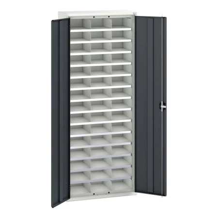 16926403 - VERSO Armoire à cases - 45 cases - LxPxH 800x350x2000mm - Gris Anthracite RAL 7016