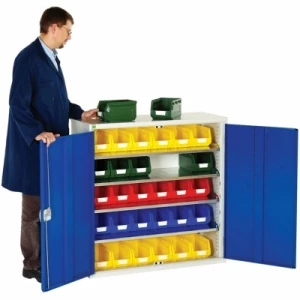 Armoire basse d'atelier 30 bacs à bec