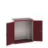 40021200 - Armoire CUBIO SMF-10612-24 - Avec Portes à Bacs et Fond à Bacs - LxPxH 1050x650x1200mm - Rouge Pourpre RAL 3004 40021200 - Armoire CUBIO SMF-10612-24 - Avec Portes à Bacs et Fond à Bacs - LxPxH 1050x650x1200mm - Rouge Pourpre RAL 3004