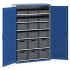 40022066 - Armoire à Portes battantes SMF-13620-25 - Portes à Bacs, 6 Tablettes, 18 Eurobox - LxPxH 1300x650x2000mm - Bleu Gentiane RAL 5010 40022066 - Armoire à Portes battantes SMF-13620-25 - Portes à Bacs, 6 Tablettes, 18 Eurobox - LxPxH 1300x650x2000mm - Bleu Gentiane RAL 5010