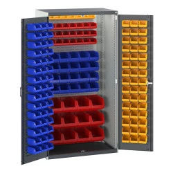 Armoire lourde CUBIO équipée de bacs - Hauteur 2000 mm