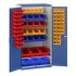 40021130 - Armoire CUBIO SMF-10620-26 - Portes à Bacs, Fond Bacs, 3 Tablettes, 81 Bacs - LxPxH 1050x650x2000mm - Bleu Gentiane RAL 5010 40021130 - Armoire CUBIO SMF-10620-26 - Portes à Bacs, Fond Bacs, 3 Tablettes, 81 Bacs - LxPxH 1050x650x2000mm - Bleu Gentiane RAL 5010