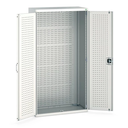 40013055 - Armoire CUBIO SMF-10520-14 - Avec Portes Perfo et Fond à Bacs - LxPxH 1050x525x2000mm - Gris Clair RAL 7035 40013055 - Armoire CUBIO SMF-10520-14 - Avec Portes Perfo et Fond à Bacs - LxPxH 1050x525x2000mm - Gris Clair RAL 7035