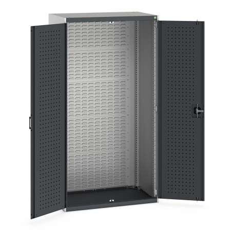 40021103 - Armoire CUBIO SMF-10620-14 - Avec Portes Perfo et Fond à Bacs - LxPxH 1050x650x2000mm - Gris Anthracite RAL 7016 40021103 - Armoire CUBIO SMF-10620-14 - Avec Portes Perfo et Fond à Bacs - LxPxH 1050x650x2000mm - Gris Anthracite RAL 7016