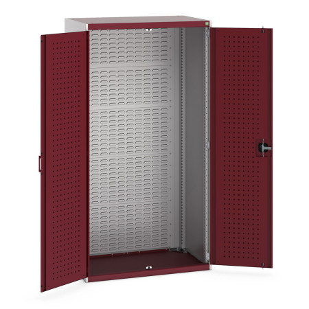 40021103 - Armoire CUBIO SMF-10620-14 - Avec Portes Perfo et Fond à Bacs - LxPxH 1050x650x2000mm - Rouge Pourpre RAL 3004 40021103 - Armoire CUBIO SMF-10620-14 - Avec Portes Perfo et Fond à Bacs - LxPxH 1050x650x2000mm - Rouge Pourpre RAL 3004