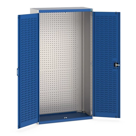 40013059 - Armoire CUBIO SMF-10520-23 - Avec Portes à Bacs et Fond Perfo - LxPxH 1050x525x2000mm - Bleu Gentiane RAL 5010 40013059 - Armoire CUBIO SMF-10520-23 - Avec Portes à Bacs et Fond Perfo - LxPxH 1050x525x2000mm - Bleu Gentiane RAL 5010
