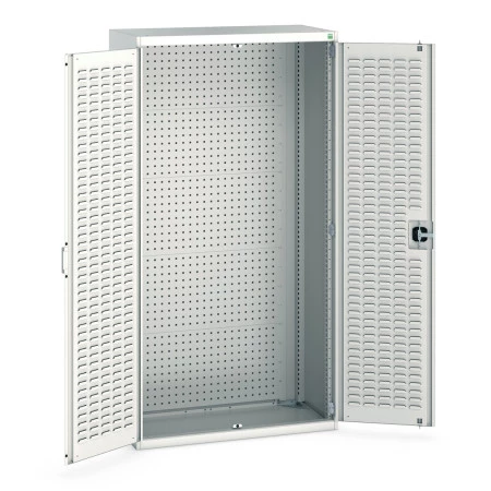 40013059 - Armoire CUBIO SMF-10520-23 - Avec Portes à Bacs et Fond Perfo - LxPxH 1050x525x2000mm - Gris Clair RAL 7035 40013059 - Armoire CUBIO SMF-10520-23 - Avec Portes à Bacs et Fond Perfo - LxPxH 1050x525x2000mm - Gris Clair RAL 7035