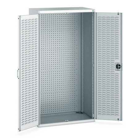 40021127 - Armoire CUBIO SMF-10620-21 - Avec Portes à Bacs et Fond à Perfo - LxPxH 1050x650x2000mm - Gris Clair RAL 7035 40021127 - Armoire CUBIO SMF-10620-21 - Avec Portes à Bacs et Fond à Perfo - LxPxH 1050x650x2000mm - Gris Clair RAL 7035