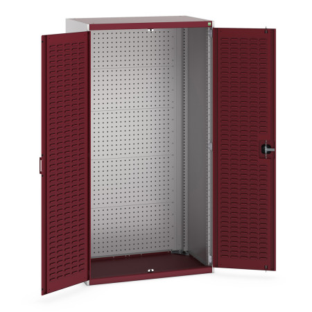 40021127 - Armoire CUBIO SMF-10620-21 - Avec Portes à Bacs et Fond à Perfo - LxPxH 1050x650x2000mm - Rouge Pourpre RAL 3004 40021127 - Armoire CUBIO SMF-10620-21 - Avec Portes à Bacs et Fond à Perfo - LxPxH 1050x650x2000mm - Rouge Pourpre RAL 3004
