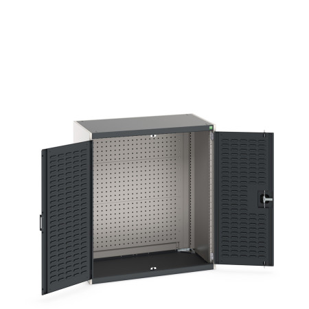 40021198 - Armoire CUBIO SMF-10612-21 - Avec Portes à Bacs et Fond Perfo - LxPxH 1050x650x1200mm - Gris Anthracite RAL 7016 40021198 - Armoire CUBIO SMF-10612-21 - Avec Portes à Bacs et Fond Perfo - LxPxH 1050x650x1200mm - Gris Anthracite RAL 7016
