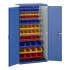 40021117 - Armoire CUBIO SMF-10620-118 - Avec Portes Perfo, Fond à Bacs, 60 Bacs - LxPxH 1050x650x2000mm - Bleu Gentiane RAL 5010 40021117 - Armoire CUBIO SMF-10620-118 - Avec Portes Perfo, Fond à Bacs, 60 Bacs - LxPxH 1050x650x2000mm - Bleu Gentiane RAL 5010