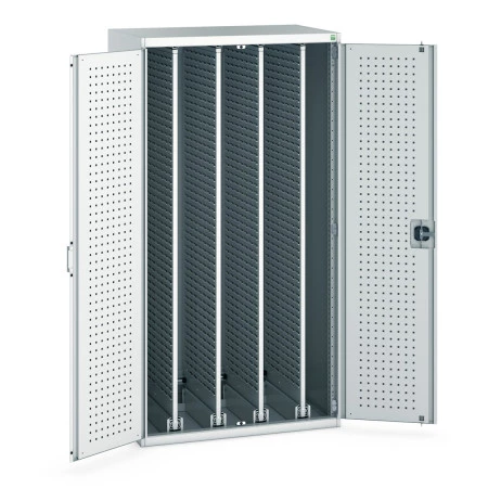 40301035 - Armoire CUBIO SMV-10620-43 - Portes Perfo 4 Pann à Bacs Coulissants - LxPxH 1050x650x2000mm - Gris Clair RAL 7035 40301035 - Armoire CUBIO SMV-10620-43 - Portes Perfo 4 Pann à Bacs Coulissants - LxPxH 1050x650x2000mm - Gris Clair RAL 7035