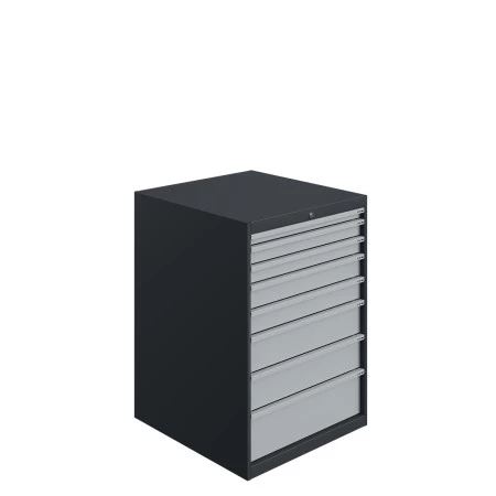 Armoire à Tiroirs ATS - De 3 à 10 Tiroirs - LxPxH 700x750x1000 mm - Caisson Gris Anthracite RAL 7016 Façade Gris Clair RAL 7035 Armoire à Tiroirs ATS - De 3 à 10 Tiroirs - LxPxH 700x750x1000 mm - Caisson Gris Anthracite RAL 7016 Façade Gris Clair RAL 7035
