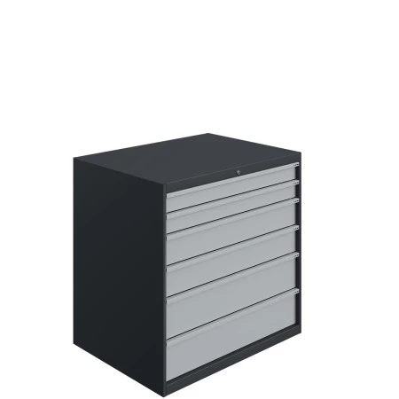 Armoire à Tiroirs ATS - De 3 à 10 Tiroirs - LxPxH 1000x750x1000 mm - Caisson Gris Anthracite RAL 7016 Façade Gris Clair RAL 7035 Armoire à Tiroirs ATS - De 3 à 10 Tiroirs - LxPxH 1000x750x1000 mm - Caisson Gris Anthracite RAL 7016 Façade Gris Clair RAL 7035