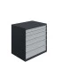 Armoire à Tiroirs ATS - De 3 à 10 Tiroirs - LxPxH 1000x750x1000 mm - Caisson Gris Anthracite RAL 7016 Façade Gris Clair RAL 7035 Armoire à Tiroirs ATS - De 3 à 10 Tiroirs - LxPxH 1000x750x1000 mm - Caisson Gris Anthracite RAL 7016 Façade Gris Clair RAL 7035