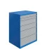 Armoire à Tiroirs ATS - De 4 à 12 Tiroirs - LxPxH 1000x750x1300 mm - Caisson Bleu RAL 5015 Façade Gris Clair RAL 7035 Armoire à Tiroirs ATS - De 4 à 12 Tiroirs - LxPxH 1000x750x1300 mm - Caisson Bleu RAL 5015 Façade Gris Clair RAL 7035