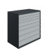 Armoire à Tiroirs ATS - De 4 à 12 Tiroirs - LxPxH 1300x750x1300 mm - Caisson Gris Anthracite RAL 7016 Façade Gris Clair RAL 7035 Armoire à Tiroirs ATS - De 4 à 12 Tiroirs - LxPxH 1300x750x1300 mm - Caisson Gris Anthracite RAL 7016 Façade Gris Clair RAL 7035
