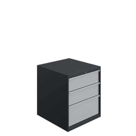 Armoire à Tiroirs ATS - De 3 à 8 Tiroirs - LxPxH 700x750x800 mm - Caisson Gris Anthracite RAL 7016 Façade Gris Clair RAL 7035 Armoire à Tiroirs ATS - De 3 à 8 Tiroirs - LxPxH 700x750x800 mm - Caisson Gris Anthracite RAL 7016 Façade Gris Clair RAL 7035
