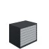 Armoire à Tiroirs ATS - De 3 à 8 Tiroirs - LxPxH 1000x750x800 mm - Caisson Girs Anthracite RAL 7016 Façade Gris Clair RAL 7035 Armoire à Tiroirs ATS - De 3 à 8 Tiroirs - LxPxH 1000x750x800 mm - Caisson Girs Anthracite RAL 7016 Façade Gris Clair RAL 7035