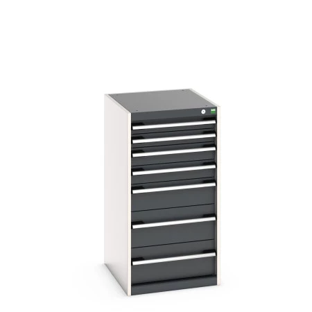 40018061 - CUBIO Armoire à Tiroirs SL-5610-71 - Avec 7 Tiroirs - LxPxH 525x650x1000mm - Gris Anthracite RAL 7016 40018061 - CUBIO Armoire à Tiroirs SL-5610-71 - Avec 7 Tiroirs - LxPxH 525x650x1000mm - Gris Anthracite RAL 7016