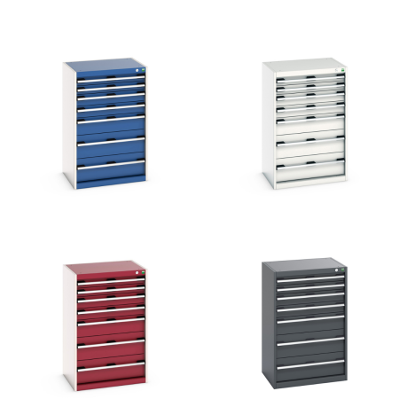 40011055 - CUBIO Armoire à Tiroirs SL-6510-71 - Avec 7 Tiroirs - LxPxH 650x525x1000mm 40011055 - CUBIO Armoire à Tiroirs SL-6510-71 - Avec 7 Tiroirs - LxPxH 650x525x1000mm