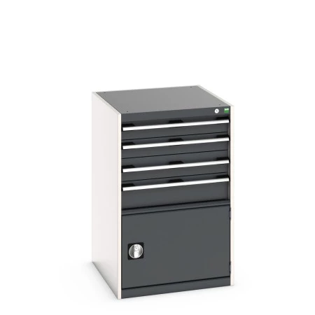 40027023 - Armoire à Tiroirs et Porte CUBIO SL-6710-51 - Avec 4 Tiroirs et 1 Porte - LxPxH 650x750x1000mm - Gris Anthracite RAL 7016 40027023 - Armoire à Tiroirs et Porte CUBIO SL-6710-51 - Avec 4 Tiroirs et 1 Porte - LxPxH 650x750x1000mm - Gris Anthracite RAL 7016