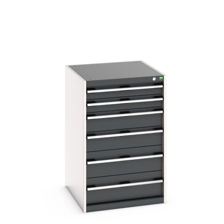 40027027 - Armoire à Tiroirs CUBIO SL-6710-61 - Avec 6 Tiroirs - LxPxH 650x750x1000mm - Gris Anthracite RAL 7016 40027027 - Armoire à Tiroirs CUBIO SL-6710-61 - Avec 6 Tiroirs - LxPxH 650x750x1000mm - Gris Anthracite RAL 7016