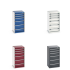 40010047 - CUBIO Armoire à Tiroirs SL-5510-61 - Avec 6 Tiroirs - LxPxH 525x525x1000mm 40010047 - CUBIO Armoire à Tiroirs SL-5510-61 - Avec 6 Tiroirs - LxPxH 525x525x1000mm