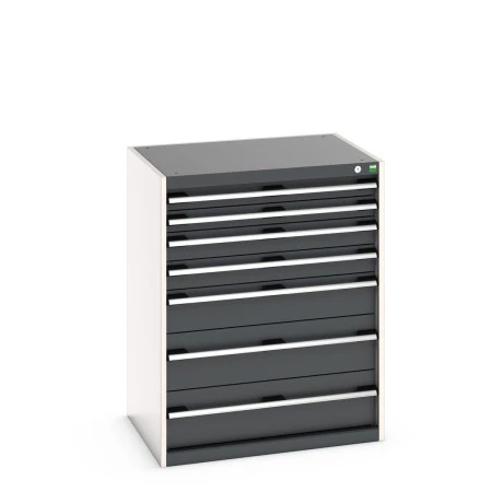 40020053 - CUBIO Armoire à Tiroirs SL-8610-73 - Avec 7 Tiroirs - LxPxH 800x650x1000mm - Gris Anthracite RAL 7016 40020053 - CUBIO Armoire à Tiroirs SL-8610-73 - Avec 7 Tiroirs - LxPxH 800x650x1000mm - Gris Anthracite RAL 7016