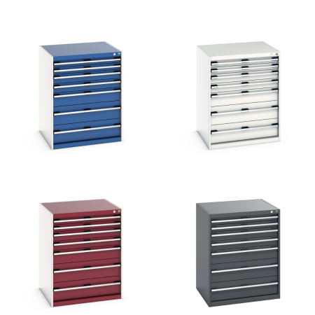 40028023 - CUBIO Armoire à Tiroirs SL-8710-73 - Avec 7 Tiroirs - LxPxH 800x750x1000mm 40028023 - CUBIO Armoire à Tiroirs SL-8710-73 - Avec 7 Tiroirs - LxPxH 800x750x1000mm