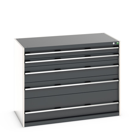 40030091 - CUBIO Armoire à Tiroirs SL-13710-53 - Avec 5 Tiroirs - LxPxH 1300x750x1000mm - Gris Anthracite RAL 7016 40030091 - CUBIO Armoire à Tiroirs SL-13710-53 - Avec 5 Tiroirs - LxPxH 1300x750x1000mm - Gris Anthracite RAL 7016