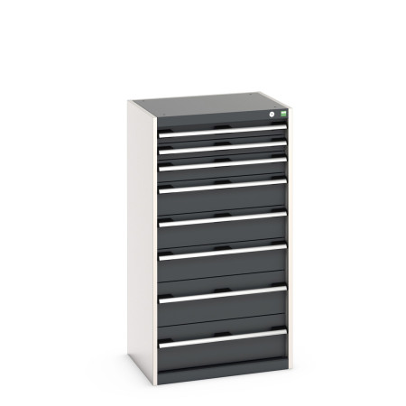 40011064 - Armoire à Tiroirs CUBIO SL-6512-81 - Avec 8 Tiroirs - LxPxH 650x525x1200mm - Gris Anthracite RAL 7016 40011064 - Armoire à Tiroirs CUBIO SL-6512-81 - Avec 8 Tiroirs - LxPxH 650x525x1200mm - Gris Anthracite RAL 7016