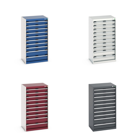 40011065 - Armoire à Tiroirs CUBIO SL-6512-101 - Avec 10 Tiroirs - LxPxH 650x525x1200mm 40011065 - Armoire à Tiroirs CUBIO SL-6512-101 - Avec 10 Tiroirs - LxPxH 650x525x1200mm