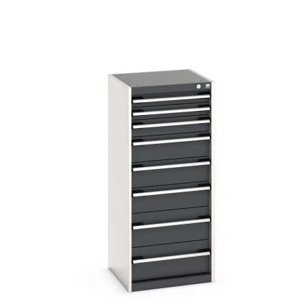 40010121 - Armoire à Tiroirs CUBIO SL-5512-8 - Avec 8 Tiroirs - LxPxH 525x525x1200mm - Gris Anthracite RAL 7016 40010121 - Armoire à Tiroirs CUBIO SL-5512-8 - Avec 8 Tiroirs - LxPxH 525x525x1200mm - Gris Anthracite RAL 7016