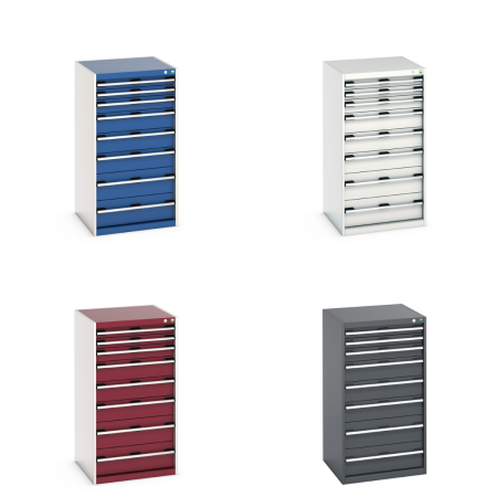 40019071 - CUBIO Armoire à Tiroirs SL-6612-81 - Avec 8 Tiroirs - LxPxH 650x650x1200mm 40019071 - CUBIO Armoire à Tiroirs SL-6612-81 - Avec 8 Tiroirs - LxPxH 650x650x1200mm