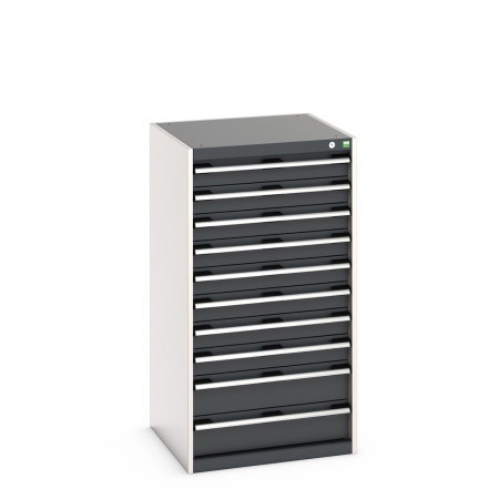 40019075 - CUBIO Armoire à Tiroirs SL-6612-103 - Avec 10 Tiroirs - LxPxH 650x650x1200mm - Gris Anthracite RAL 7016 40019075 - CUBIO Armoire à Tiroirs SL-6612-103 - Avec 10 Tiroirs - LxPxH 650x650x1200mm - Gris Anthracite RAL 7016