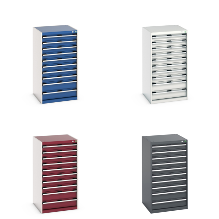40019075 - CUBIO Armoire à Tiroirs SL-6612-103 - Avec 10 Tiroirs - LxPxH 650x650x1200mm 40019075 - CUBIO Armoire à Tiroirs SL-6612-103 - Avec 10 Tiroirs - LxPxH 650x650x1200mm