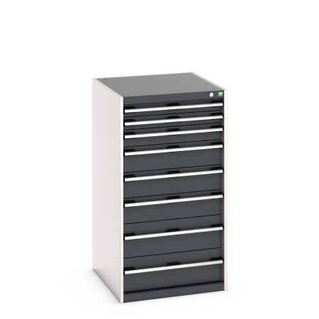 40027039 - Armoire à Tiroirs CUBIO SL-6712-81 - Avec 8 Tiroirs - LxPxH 650x750x1200mm - Gris Anthracite RAL 7016 40027039 - Armoire à Tiroirs CUBIO SL-6712-81 - Avec 8 Tiroirs - LxPxH 650x750x1200mm - Gris Anthracite RAL 7016