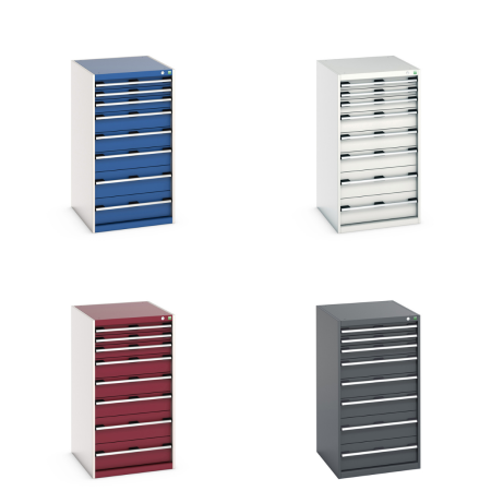 40027039 - Armoire à Tiroirs CUBIO SL-6712-81 - Avec 8 Tiroirs - LxPxH 650x750x1200mm 40027039 - Armoire à Tiroirs CUBIO SL-6712-81 - Avec 8 Tiroirs - LxPxH 650x750x1200mm