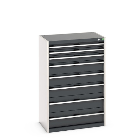 40012106 - Armoire à Tiroirs CUBIO SL-8512-81 - Avec 8 Tiroirs - LxPxH 800x525x1200mm - Gris Anthracite RAL 7016 40012106 - Armoire à Tiroirs CUBIO SL-8512-81 - Avec 8 Tiroirs - LxPxH 800x525x1200mm - Gris Anthracite RAL 7016