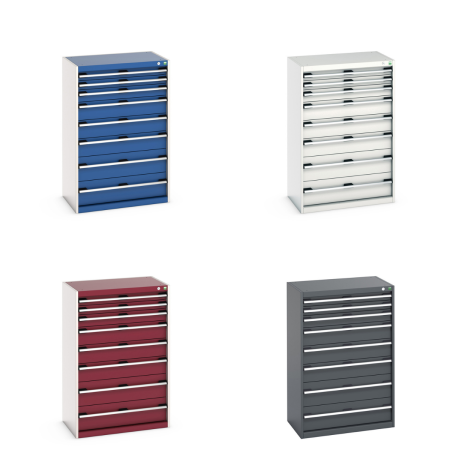 40012106 - Armoire à Tiroirs CUBIO SL-8512-81 - Avec 8 Tiroirs - LxPxH 800x525x1200mm 40012106 - Armoire à Tiroirs CUBIO SL-8512-81 - Avec 8 Tiroirs - LxPxH 800x525x1200mm