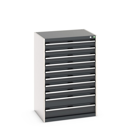 40020065 - CUBIO Armoire à Tiroirs SL-8612-103 - Avec 10 Tiroirs - LxPxH 800x650x1200mm - Gris Anthracite RAL 7016 40020065 - CUBIO Armoire à Tiroirs SL-8612-103 - Avec 10 Tiroirs - LxPxH 800x650x1200mm - Gris Anthracite RAL 7016