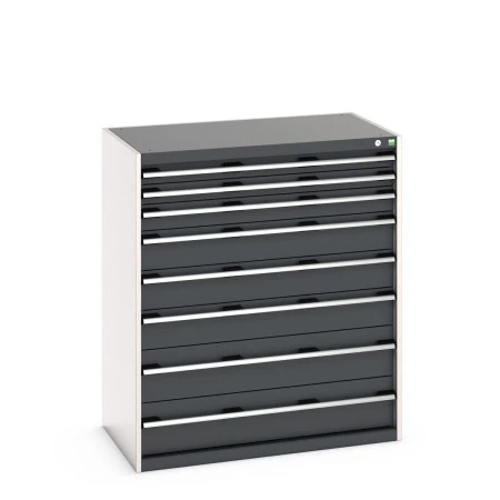 40021039 - CUBIO Armoire à Tiroirs SL-10612-81 - Avec 8 Tiroirs - LxPxH 1050x650x1200mm - Gris Anthracite RAL 7016 40021039 - CUBIO Armoire à Tiroirs SL-10612-81 - Avec 8 Tiroirs - LxPxH 1050x650x1200mm - Gris Anthracite RAL 7016