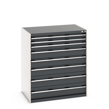 40029031 - CUBIO Armoire à Tiroirs SL-10712-81 - Avec 8 Tiroirs - LxPxH 1050x750x1200mm - Gris Anthracite RAL 7016 40029031 - CUBIO Armoire à Tiroirs SL-10712-81 - Avec 8 Tiroirs - LxPxH 1050x750x1200mm - Gris Anthracite RAL 7016