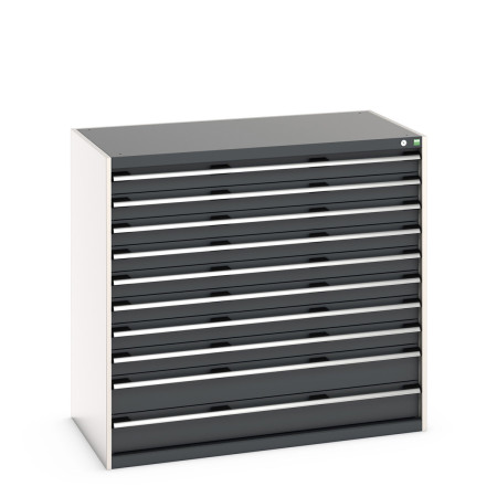 40030025 - CUBIO Armoire à Tiroirs SL 13712-10 - Avec 10 Tiroirs - LxPxH 1300x750x1200mm - Gris Anthracite RAL 7016 40030025 - CUBIO Armoire à Tiroirs SL 13712-10 - Avec 10 Tiroirs - LxPxH 1300x750x1200mm - Gris Anthracite RAL 7016