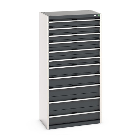 40012112 - Armoire à Tiroirs CUBIO SL-8516-111 - Avec 11 Tiroirs - LxPxH 800x525x1600mm - Gris Anthracite RAL 7016 40012112 - Armoire à Tiroirs CUBIO SL-8516-111 - Avec 11 Tiroirs - LxPxH 800x525x1600mm - Gris Anthracite RAL 7016